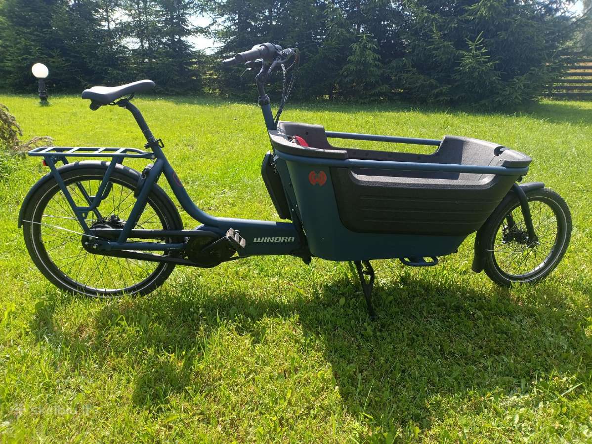 Winora elektrinis cargo dviratis su bosch varikliu - nuotraukos Nr. 3