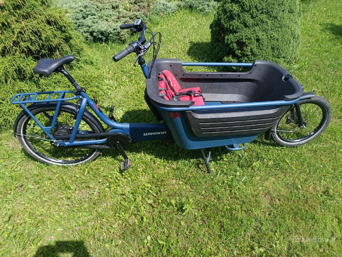Winora elektrinis cargo dviratis su bosch varikliu - nuotraukos Nr. 2