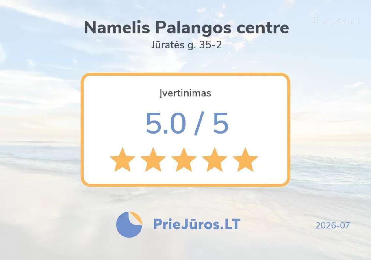 Studija su terasa Palangos centre - nuotraukos Nr. 10