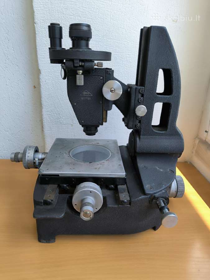 Retas 1954 m. įrankinis mikroskopas Mmi-2 su lempa - nuotraukos Nr. 2