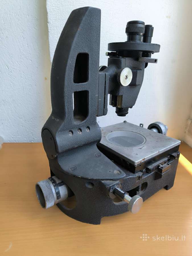 Retas 1954 m. įrankinis mikroskopas Mmi-2 su lempa - nuotraukos Nr. 4