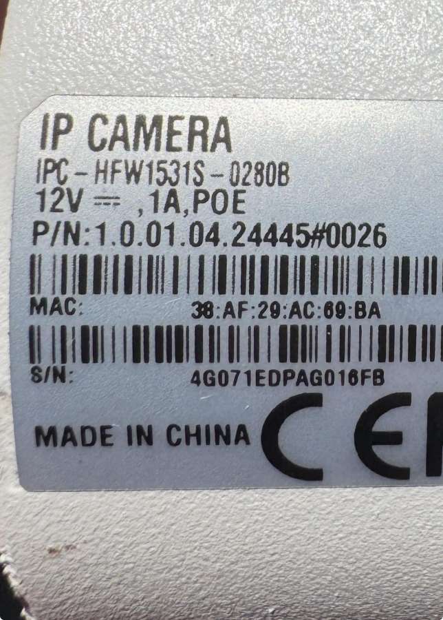 Dahua Ipc-hfw1531s-0280b (5mp, Poe, 2.8mm) - nuotraukos Nr. 2