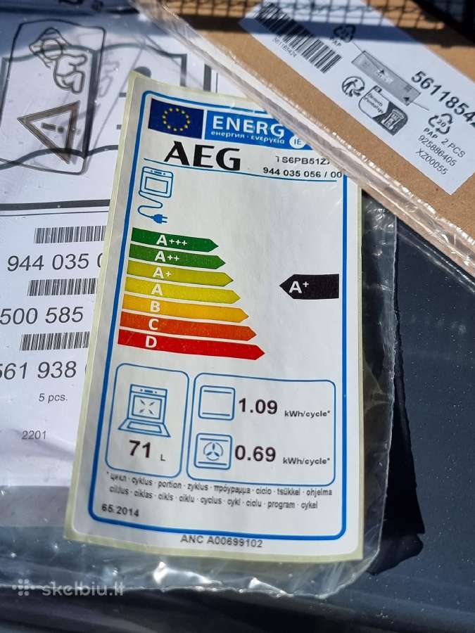 Nauja Aeg Ts6pb51zab su pirolize+ garantija - nuotraukos Nr. 15
