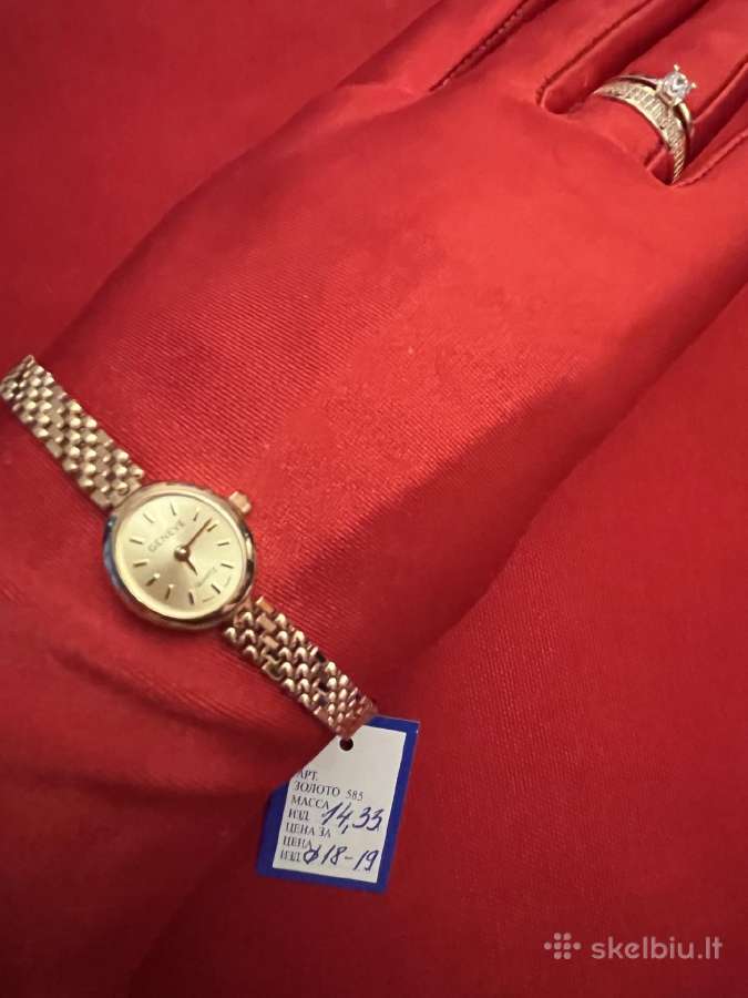 Naujas prabangus auksinis Geneve laikrodis - nuotraukos Nr. 10
