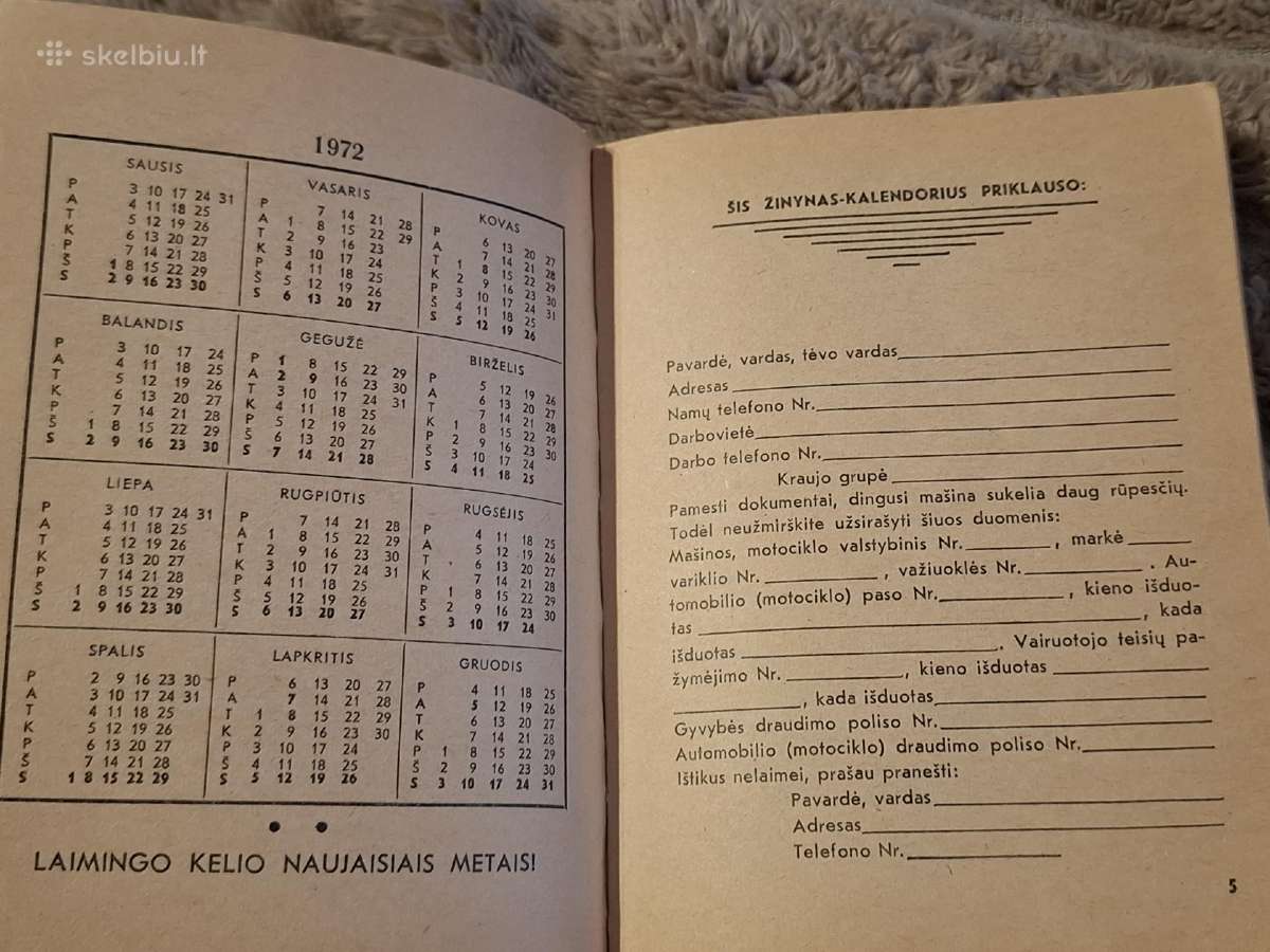 Auto kalendoriai - nuotraukos Nr. 7