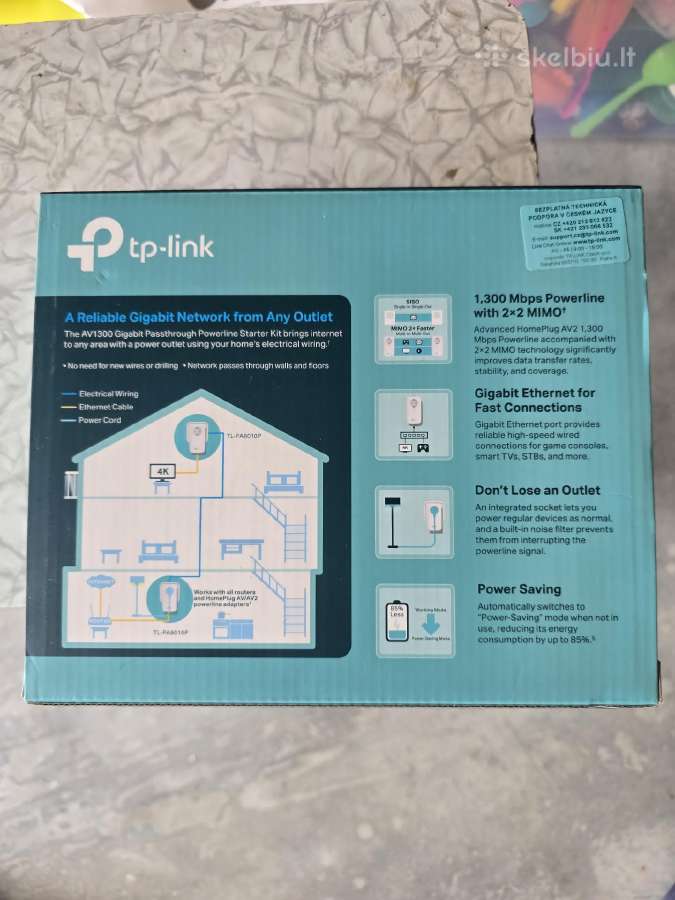 Parduodu interneto kartotuvą Tp-link AV 1300 - nuotraukos Nr. 2