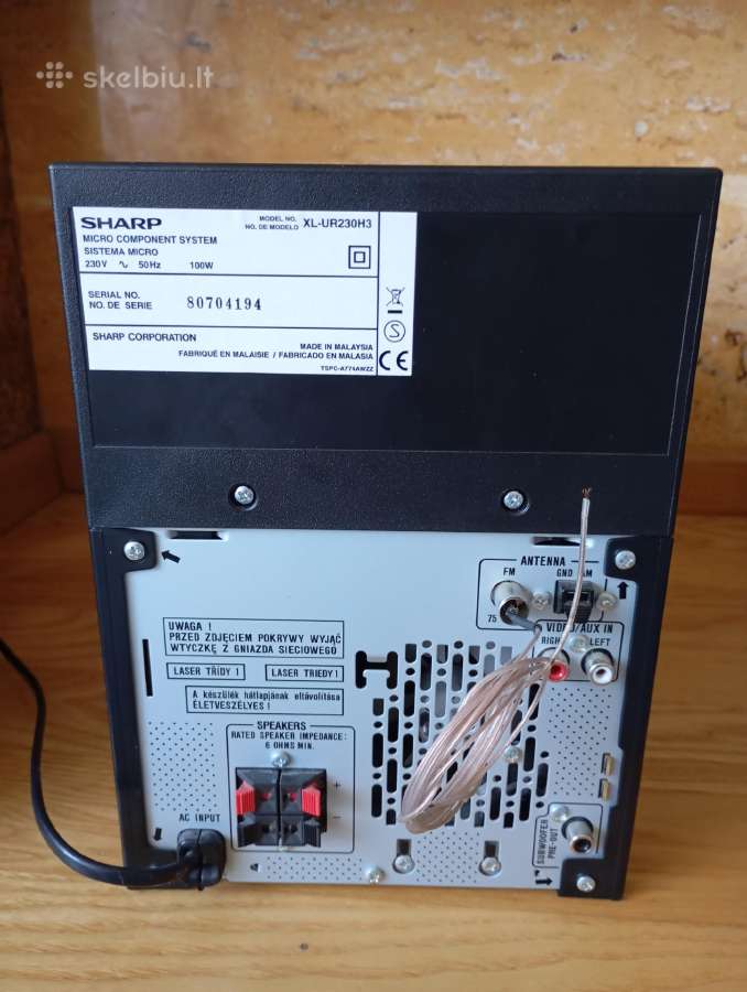 Sharp XL-ur230h3 - nuotraukos Nr. 4