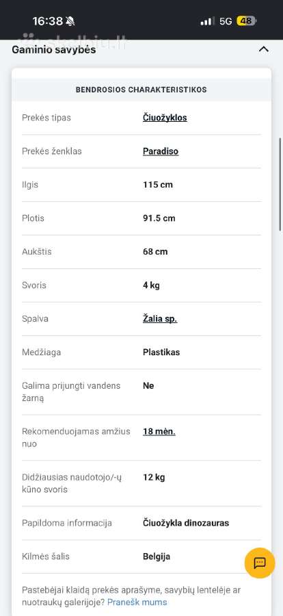 Čiuožykla vaikiška - nuotraukos Nr. 3