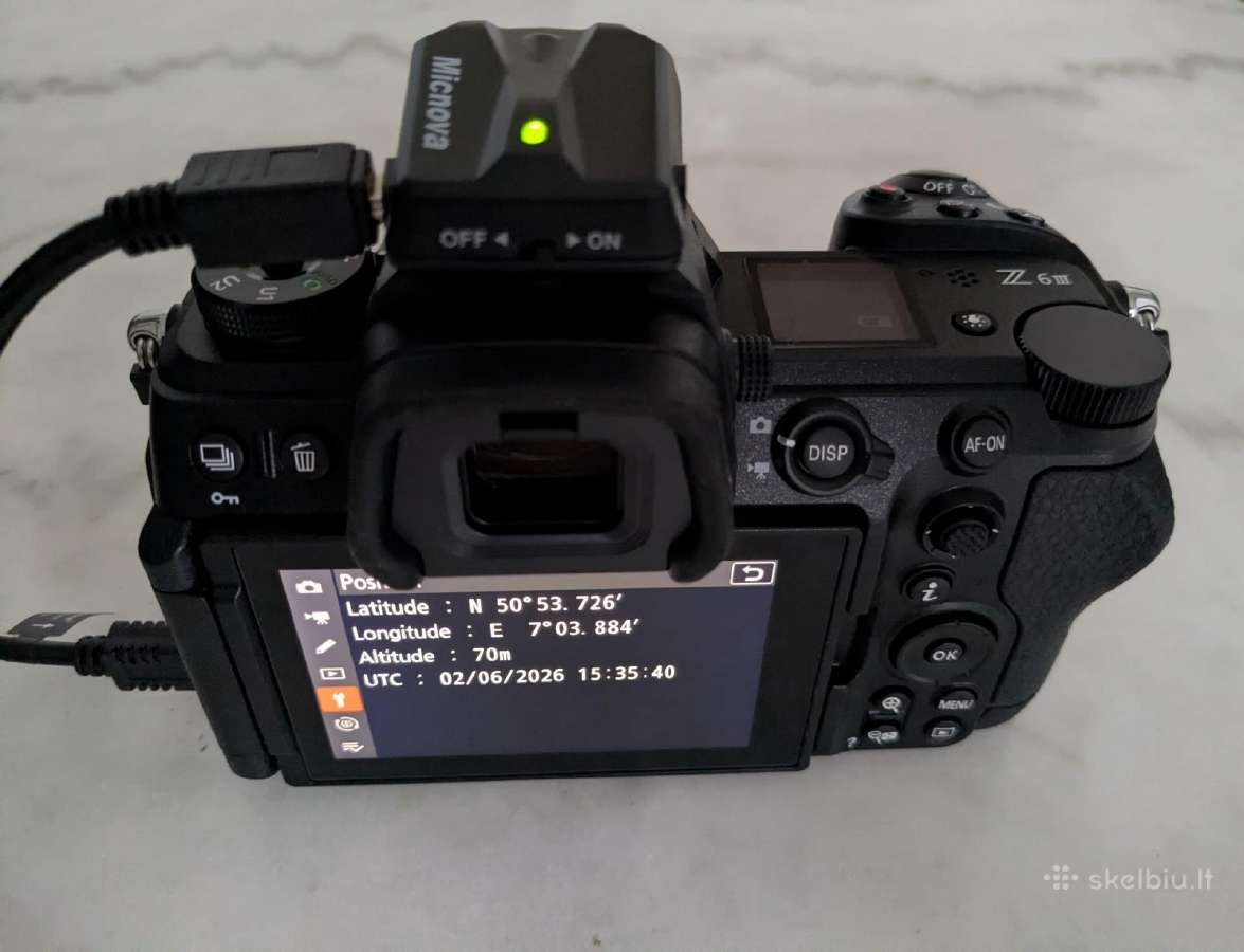 GPS imtuvas Nikon fotoaparatams GPS для Nikon - nuotraukos Nr. 7
