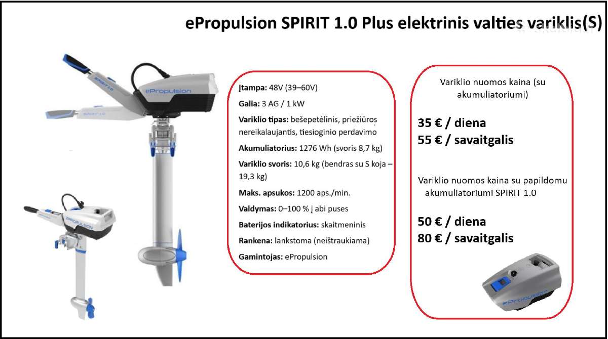 Elektrinių valčių variklių nuoma - nuotraukos Nr. 3