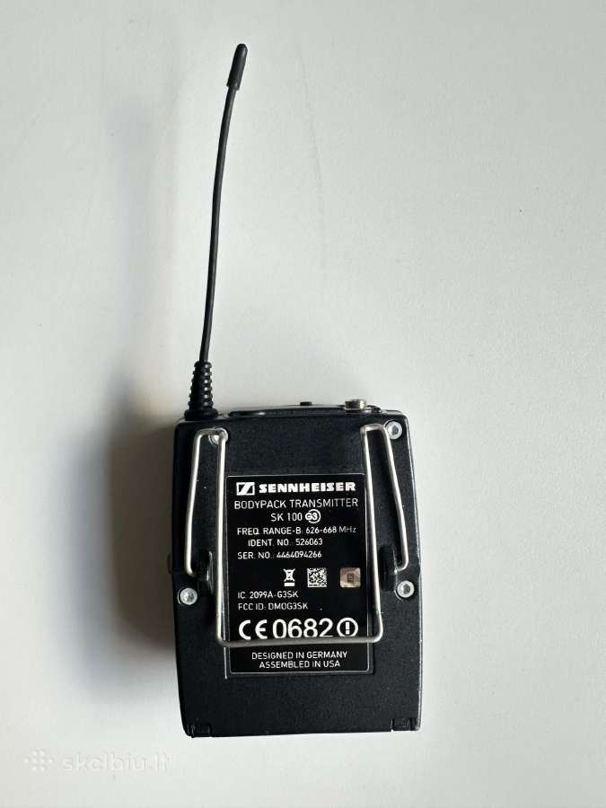 Belaidis mikrofonas Sennheiser Ew 100 G3 su dėklu - nuotraukos Nr. 10