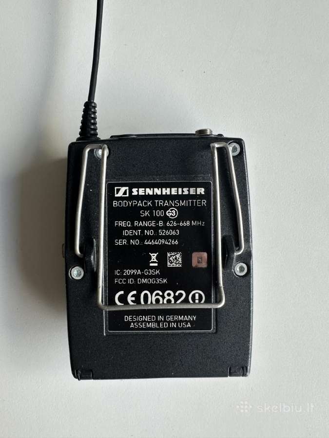 Belaidis mikrofonas Sennheiser Ew 100 G3 su dėklu - nuotraukos Nr. 18