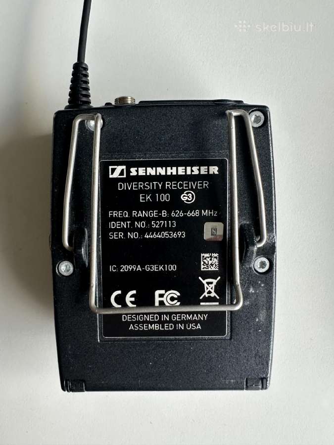 Belaidis mikrofonas Sennheiser Ew 100 G3 su dėklu - nuotraukos Nr. 19