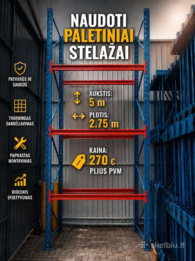 Parduodame, montuojame švediškus stelažus - nuotraukos Nr. 11