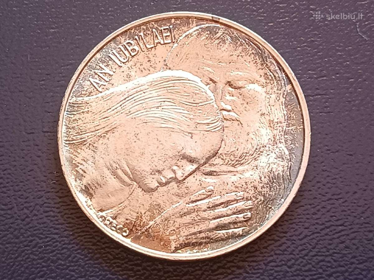 500 lirų 1975m. Vatikanas sidabras unc. - nuotraukos Nr. 2