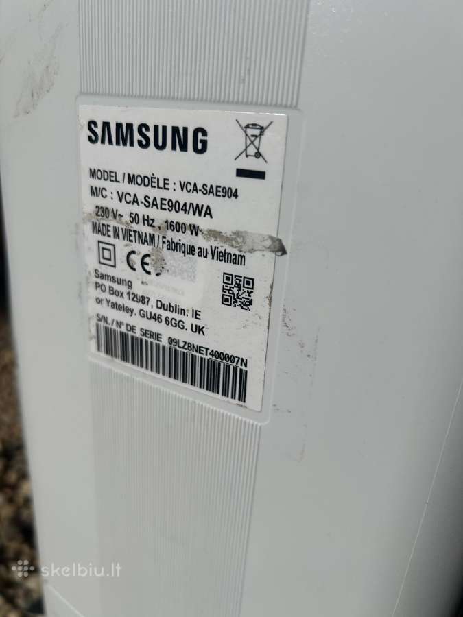 Samsung Vca-sae904 dulkiu surinkimo stotis - nuotraukos Nr. 3