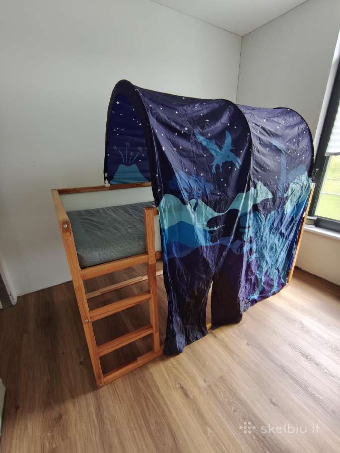 Ikea kura dviaukštė lova su čiužiniu - nuotraukos Nr. 2