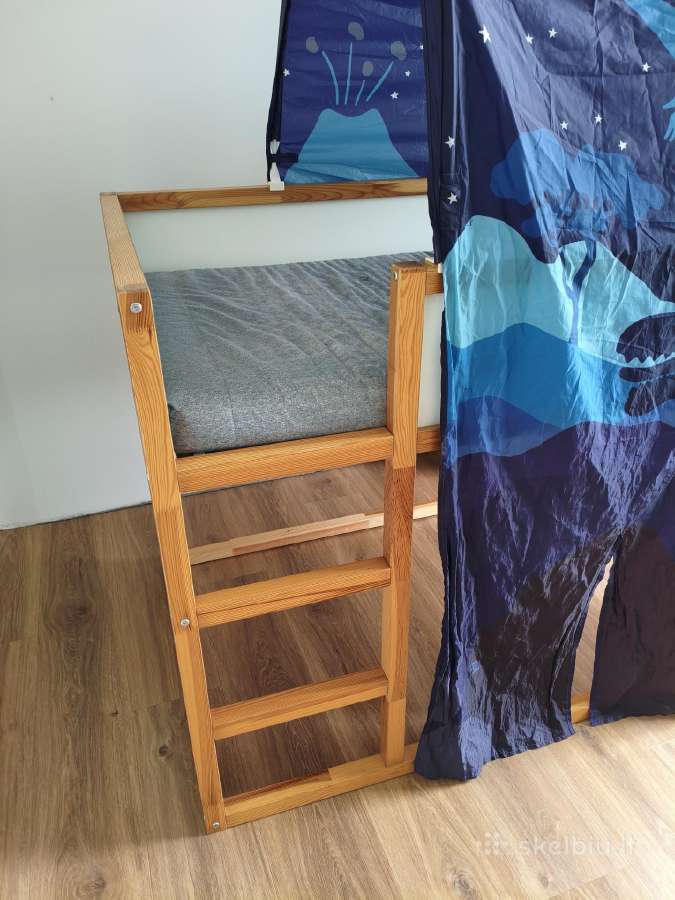 Ikea kura dviaukštė lova su čiužiniu - nuotraukos Nr. 6