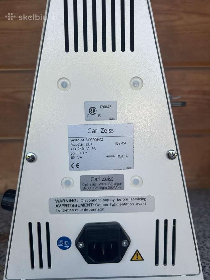 Carl Zeiss Axiostar Plus mikroskopas - nuotraukos Nr. 5