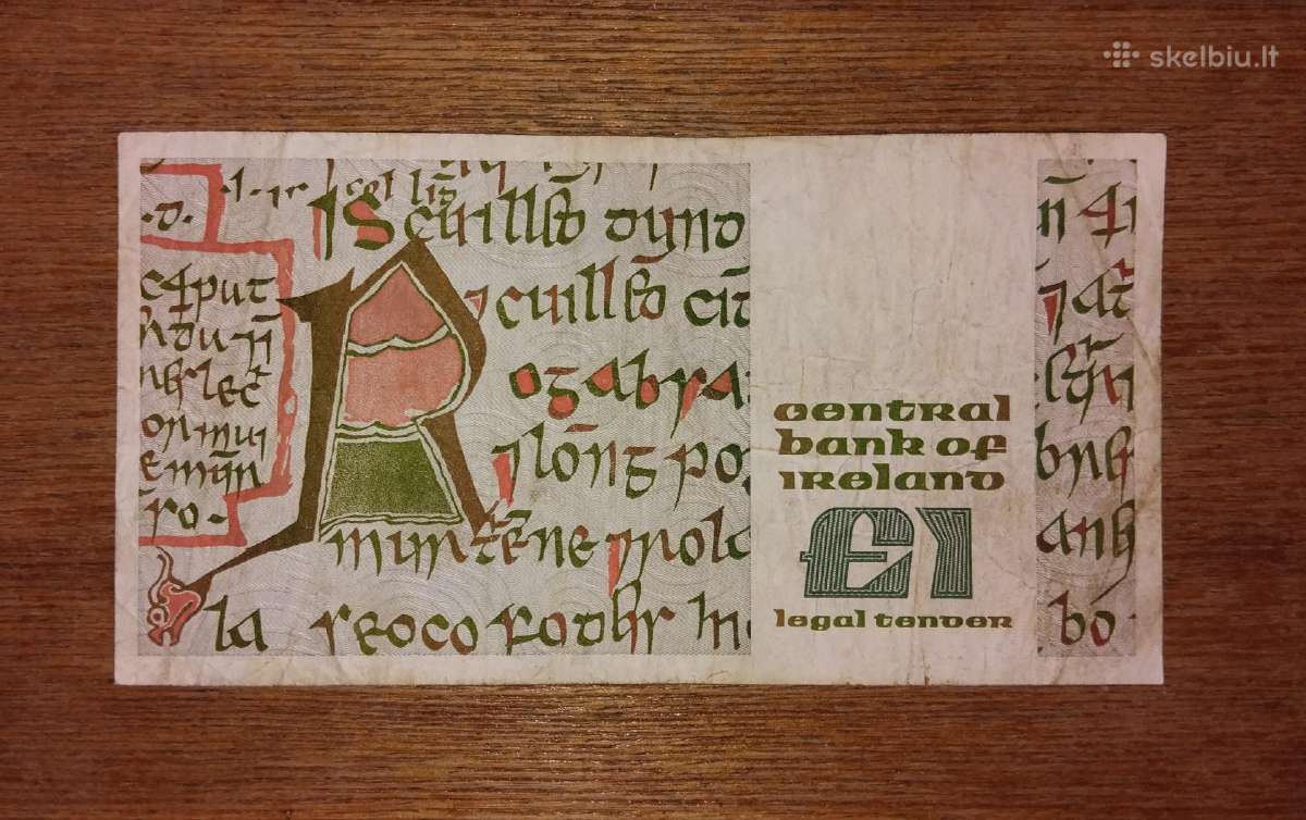 Airijos 1 £ banknotas - nuotraukos Nr. 2