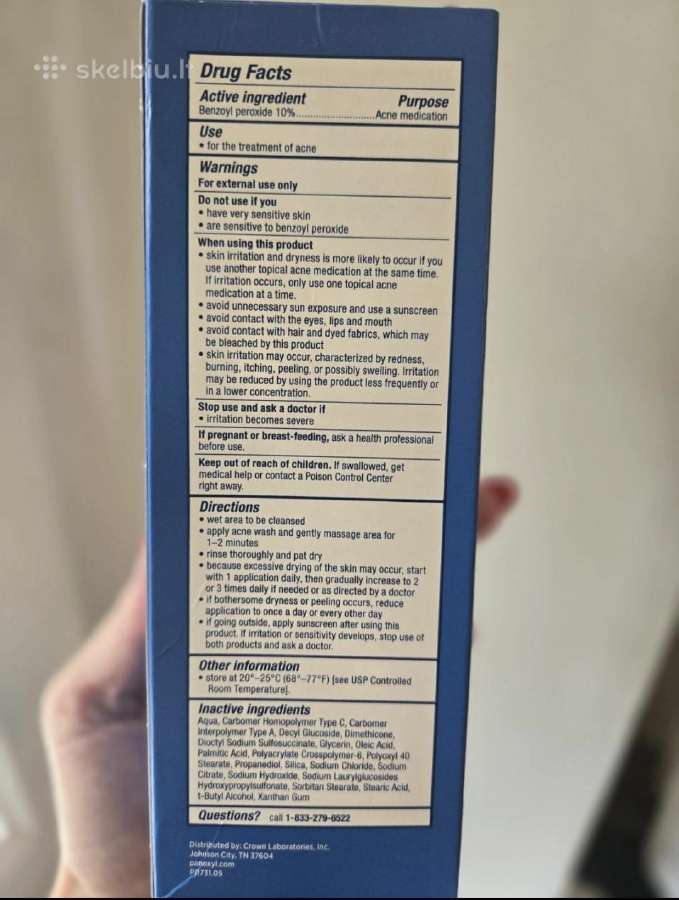 Prausimosi putos veidui, pečiams Panoxyl - nuotraukos Nr. 2