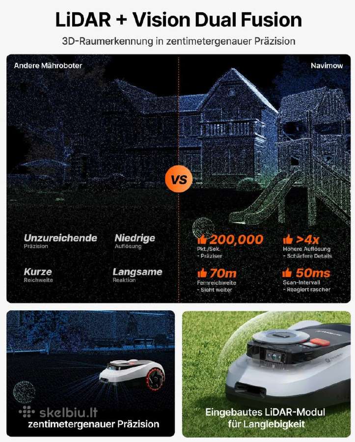 Segway Navimow i220 Lidar naujas su garantiniu - nuotraukos Nr. 6