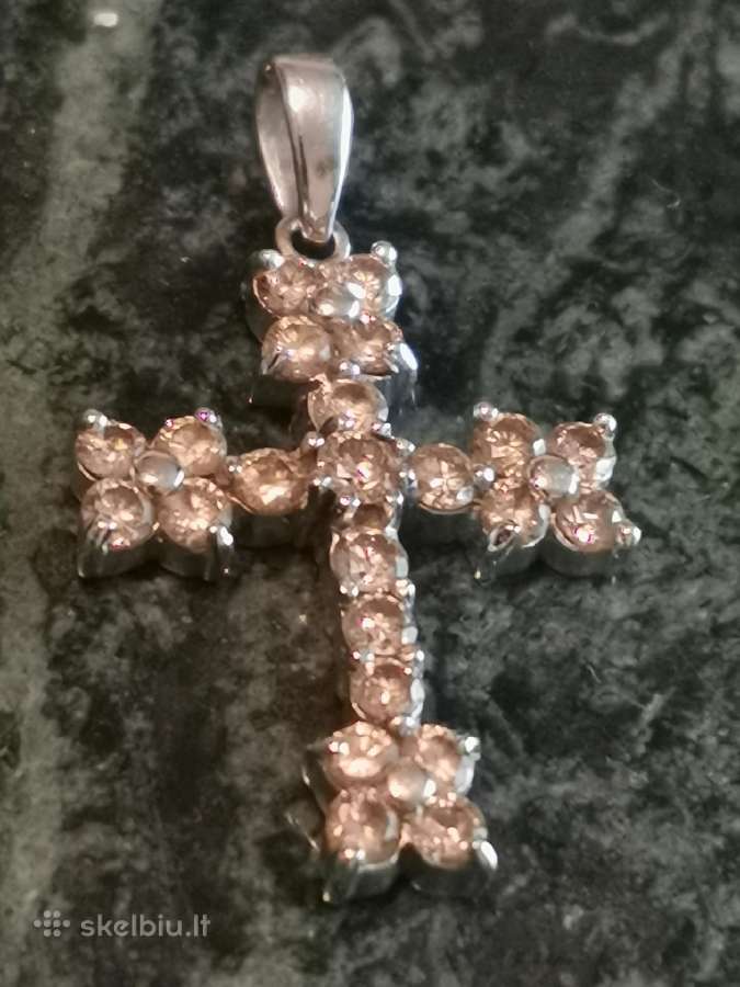750 sertifikuotas kryželis su1.00 ct briliantais - nuotraukos Nr. 2