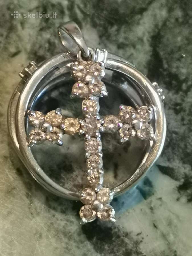 750 sertifikuotas kryželis su1.00 ct briliantais - nuotraukos Nr. 10