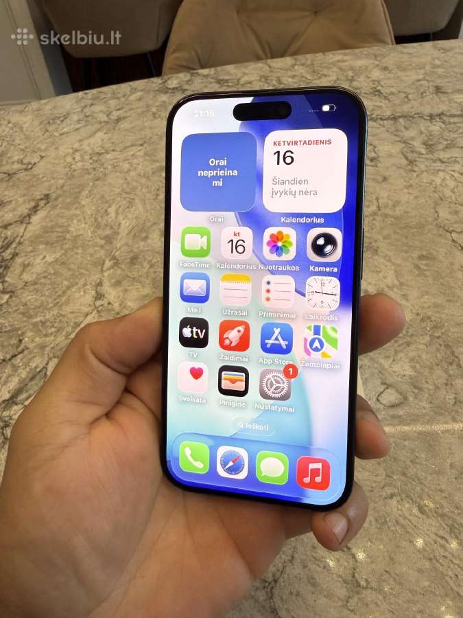 iPhone 15 pro, 128gb 86% - nuotraukos Nr. 2
