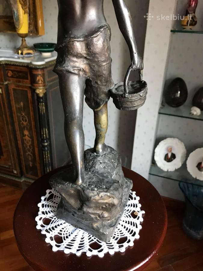 Bronzinė Giovanni de Martino Skulptūra, Berniukas - nuotraukos Nr. 10