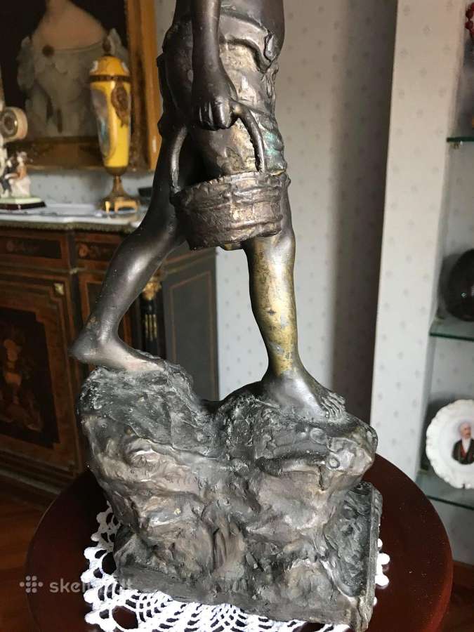 Bronzinė Giovanni de Martino Skulptūra, Berniukas - nuotraukos Nr. 11