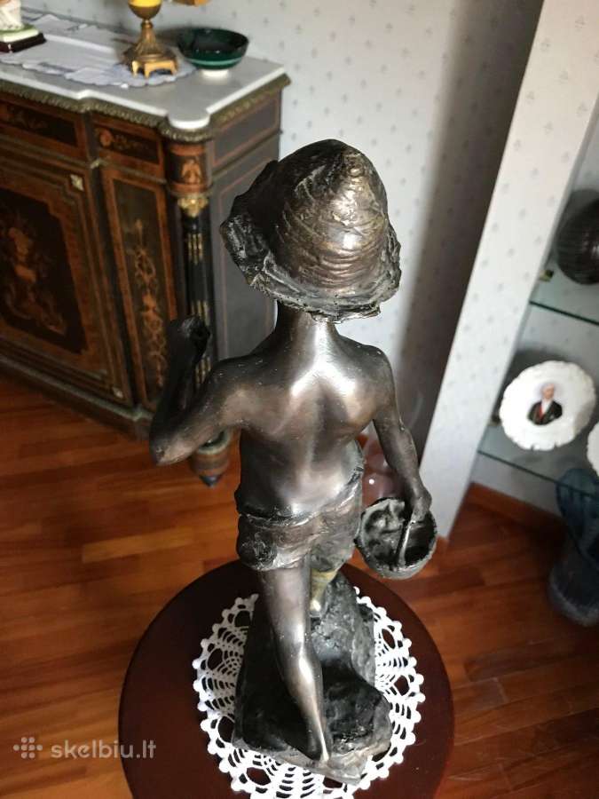 Bronzinė Giovanni de Martino Skulptūra, Berniukas - nuotraukos Nr. 16