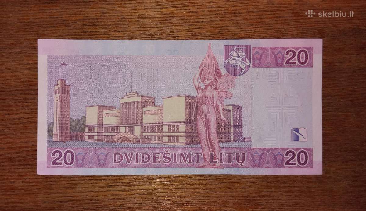 Lietuvos 20 litu banknotas - nuotraukos Nr. 2