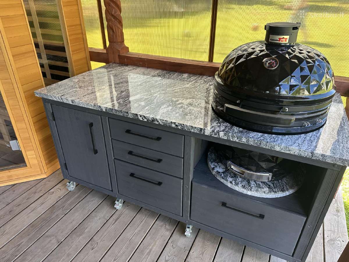 Kamado stalas Kamado kepsninė grilius - nuotraukos Nr. 2