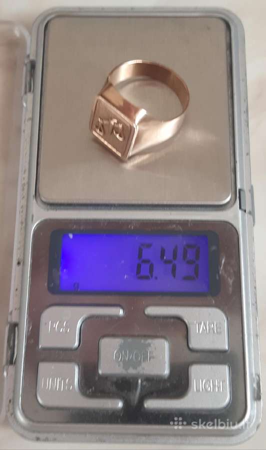 Vyriški platus auksiniai žiedai 585/583praba - nuotraukos Nr. 6