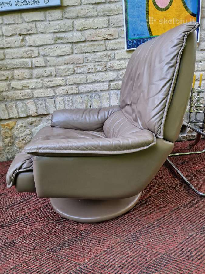 Prabangus vintažinis odinis fotelis - nuotraukos Nr. 2