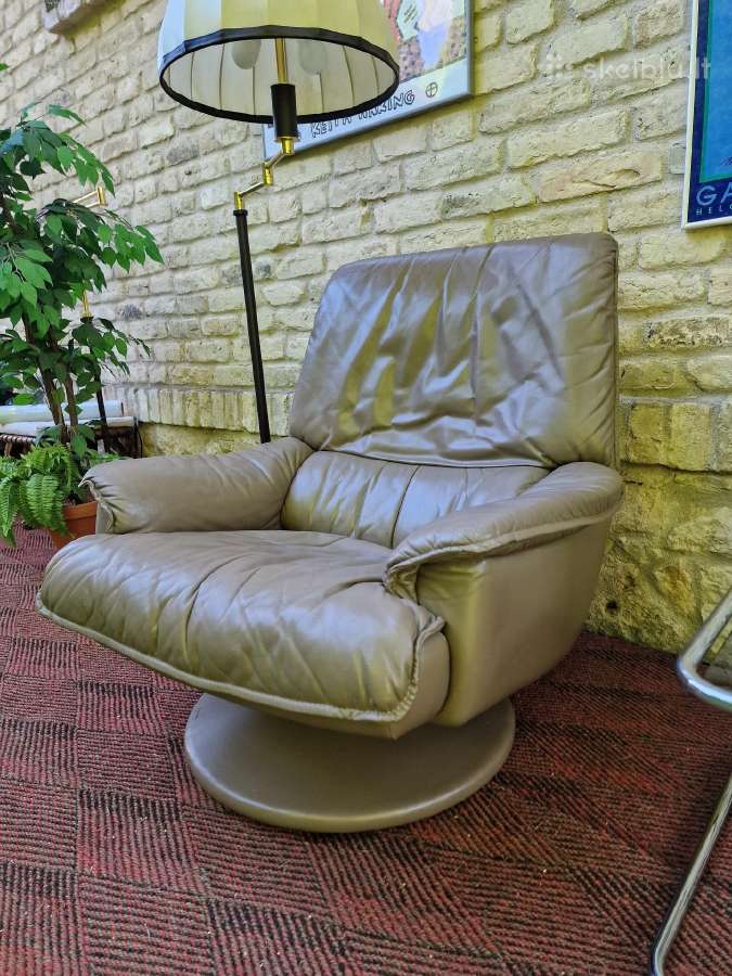 Prabangus vintažinis odinis fotelis - nuotraukos Nr. 13