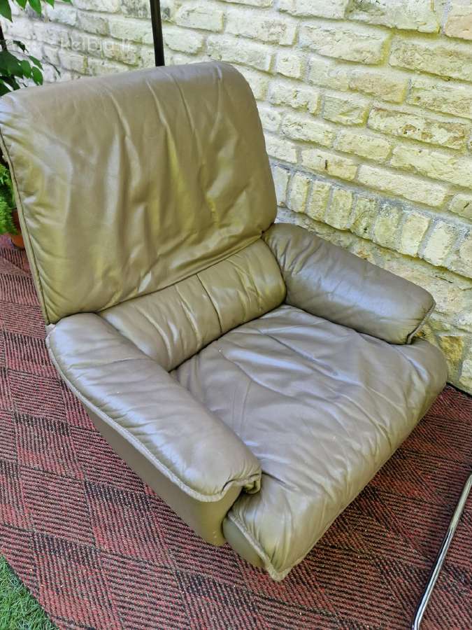 Prabangus vintažinis odinis fotelis - nuotraukos Nr. 18