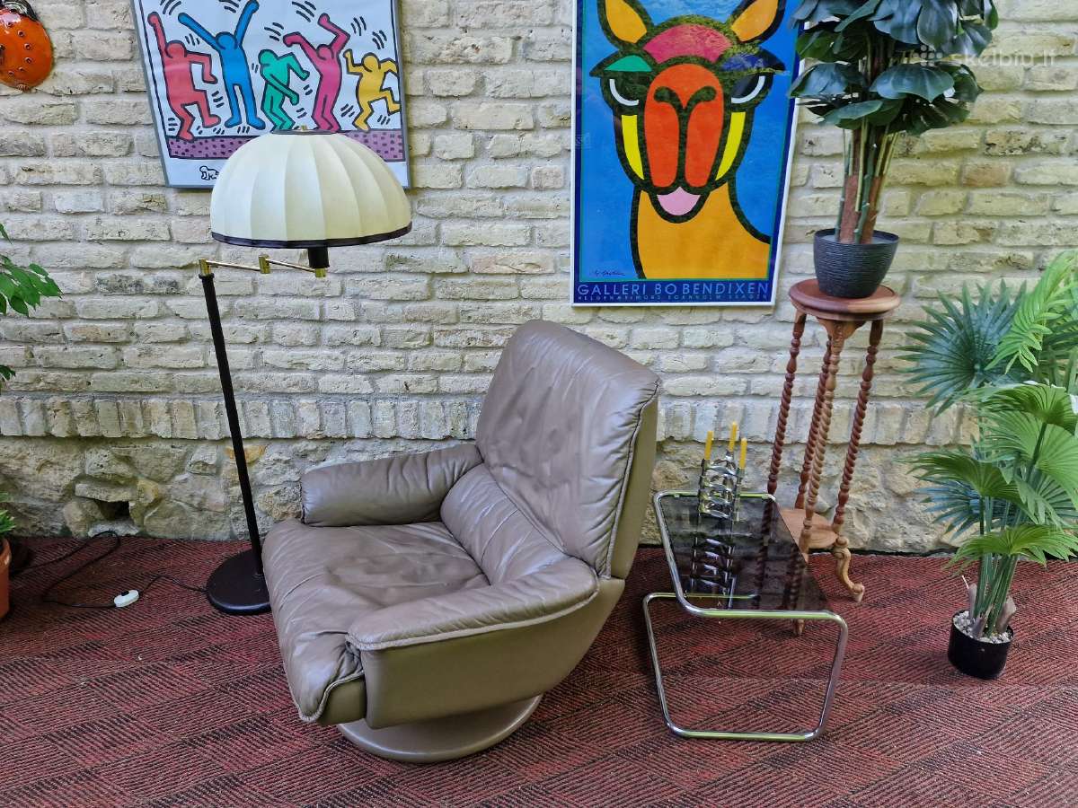 Prabangus vintažinis odinis fotelis - nuotraukos Nr. 27