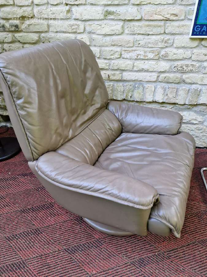 Prabangus vintažinis odinis fotelis - nuotraukos Nr. 30