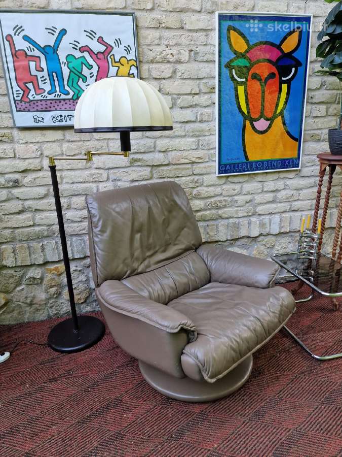 Prabangus vintažinis odinis fotelis - nuotraukos Nr. 32