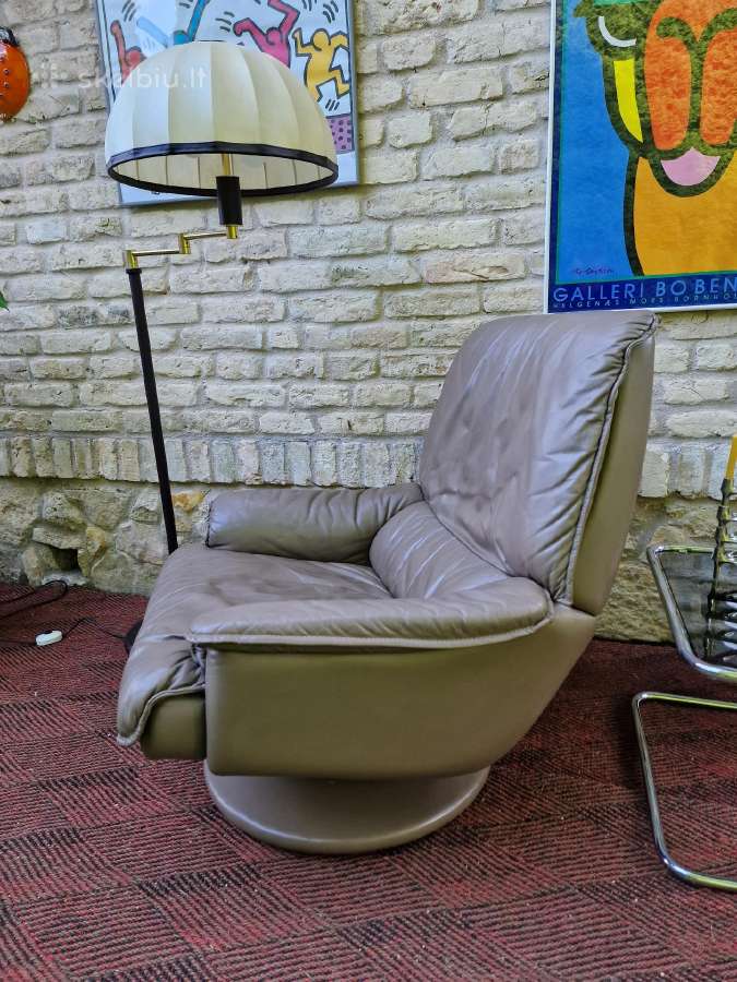 Prabangus vintažinis odinis fotelis - nuotraukos Nr. 34