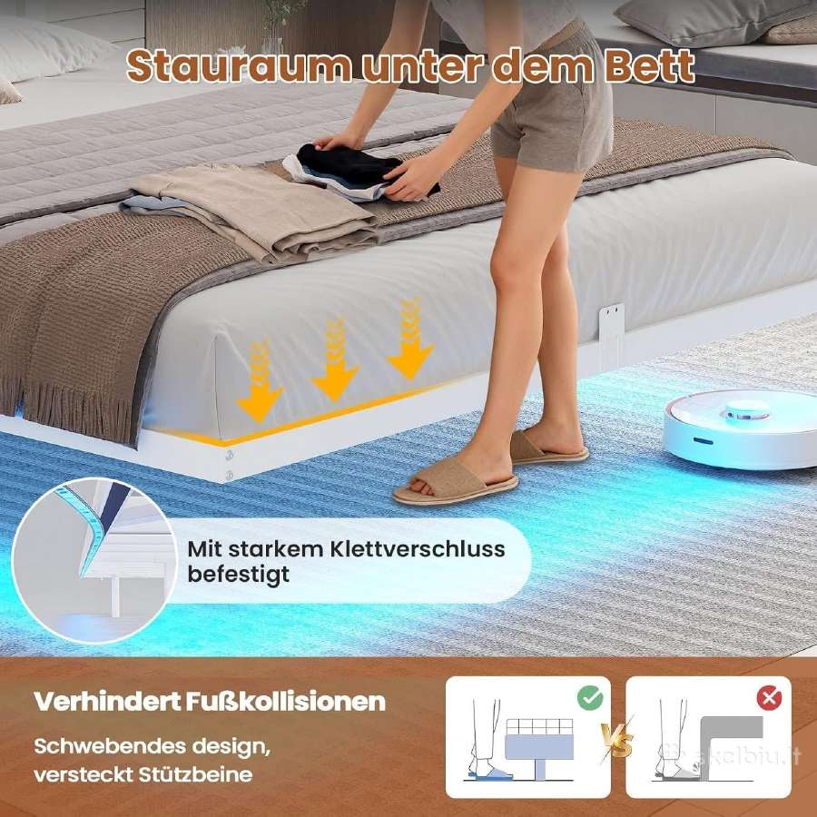 Dvigulė lova 160/200 cm su LED apšvietimu - nuotraukos Nr. 4