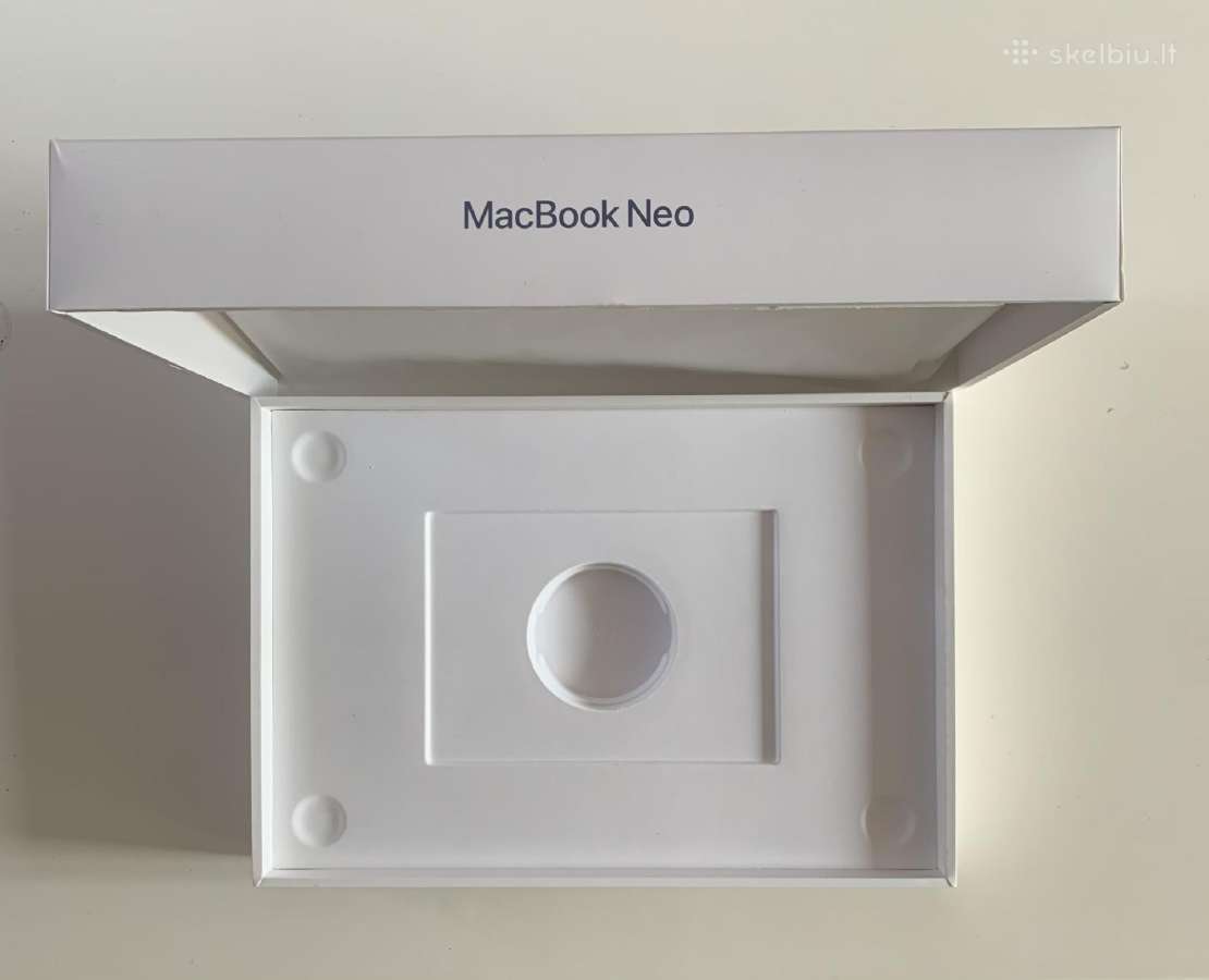 MacBook Neo dėžė - nuotraukos Nr. 4