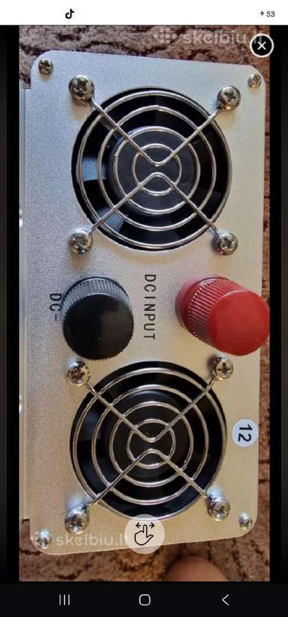 Įtampos keitiklis – inverteris 12v-220v 5000w - nuotraukos Nr. 5