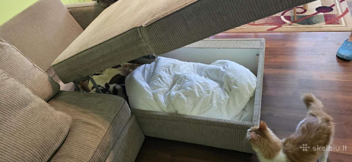 Sofa lova ir pūfikas - nuotraukos Nr. 3