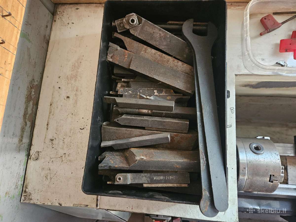 Metalo tekinimo staklės Proma Spa-500 - nuotraukos Nr. 4