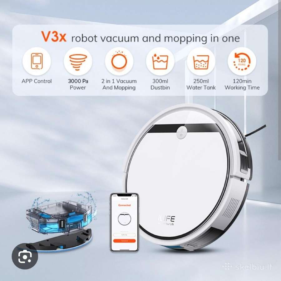 Ilife v3x siurblys - robotas - nuotraukos Nr. 8