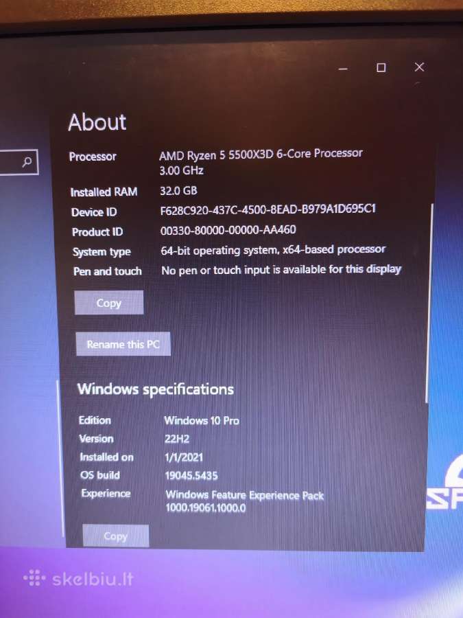 Galingas kompiuteris Rtx 5070 ,32gb RAM - nuotraukos Nr. 5