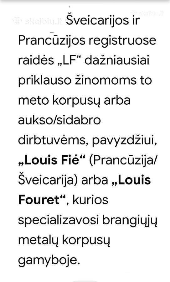 Moteriškas auksinis laikrodis kulonas - nuotraukos Nr. 15